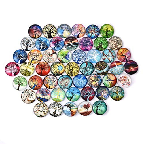 20 Transparent Clear Love Heart Dome Flatback Glass Cabochon 25mm
